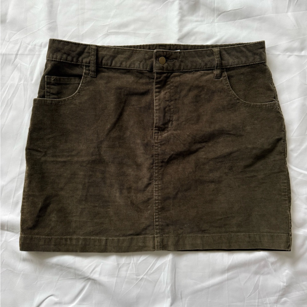 BDG Tan Corduroy Skirt